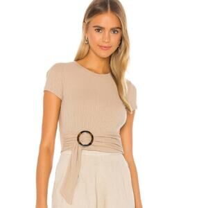 Privacy Please Lynn Top in Tan NWOT Size Small